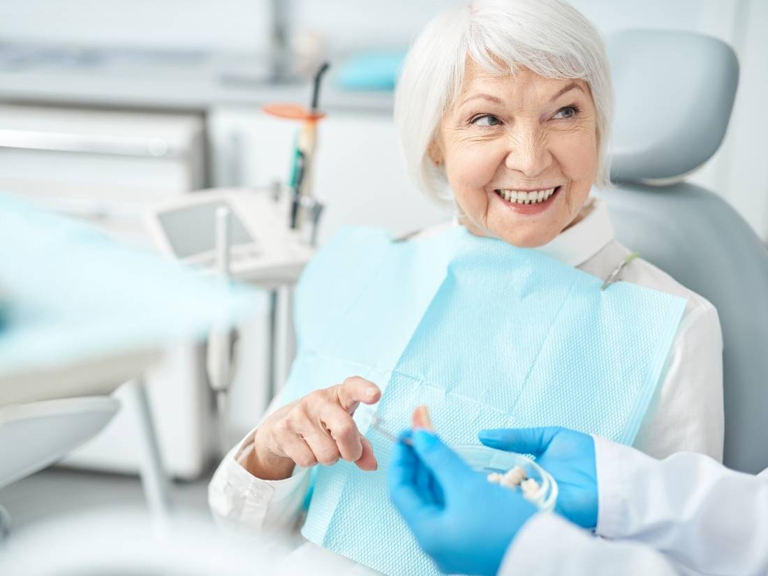 A patient discussing getting dental implants in San Francisco at Dental Studio SF